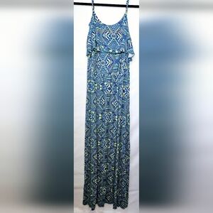 Large Vibrant Boho Maxi Dress
